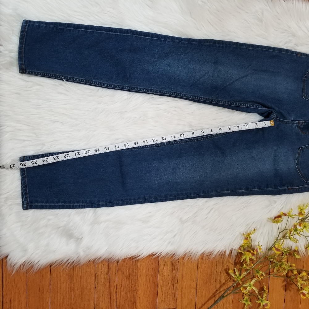 FREE PEOPLE Medium Blue Skinny jeans SIZE W27, With Pockets. - Picture 11 of 17